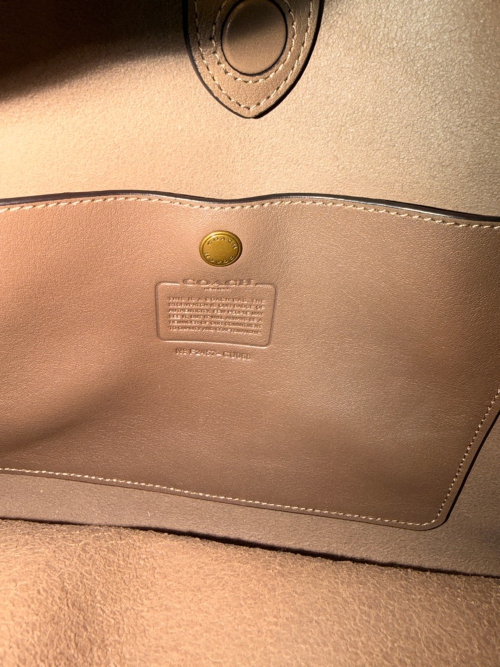 Coach Brown Dark Stone Brooklyn bag 28 - Picture 9 of 12